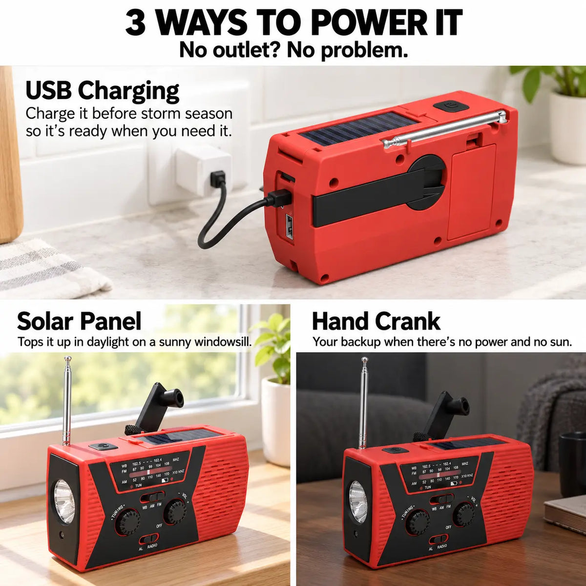 Upliva™ Emergency Weather Radio