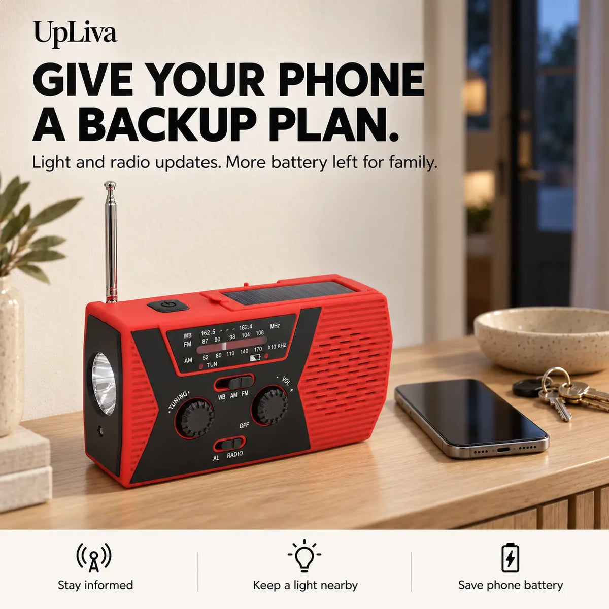 Upliva™ Emergency Weather Radio
